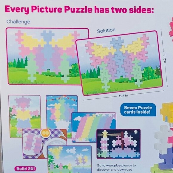 Plus Plus Big Picture Puzzles 60 Pieces Made in Denmark New Sealed - Picture 10 of 15
